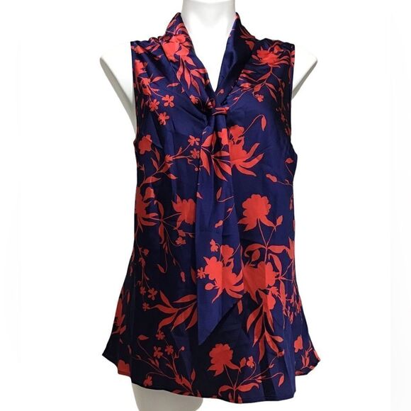 TAHARI ASL Sleeveless Sailor-Neck Top New Size XL - Picture 3 of 10